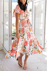 Melody of Summer – Midikleid mit Blumenmuster und Rüschen